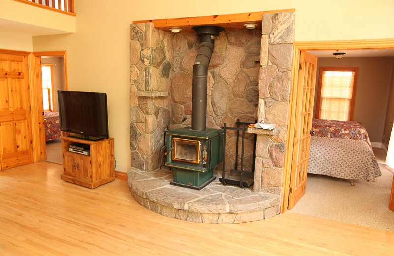 Cottage interior at Patterson Kaye Resort.
