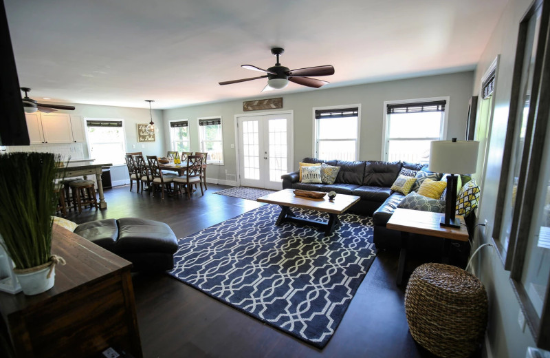 Rental living room at Northern Living - Luxurious Vacation Rentals.
