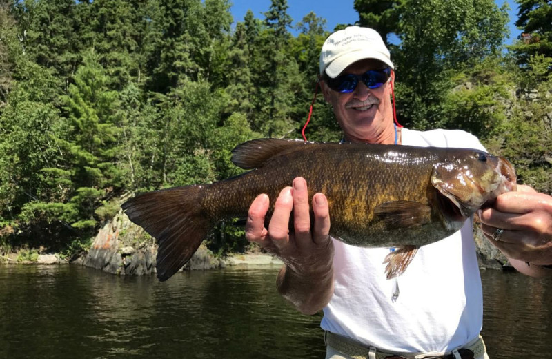 Fishing at Pipestone Point Resort.