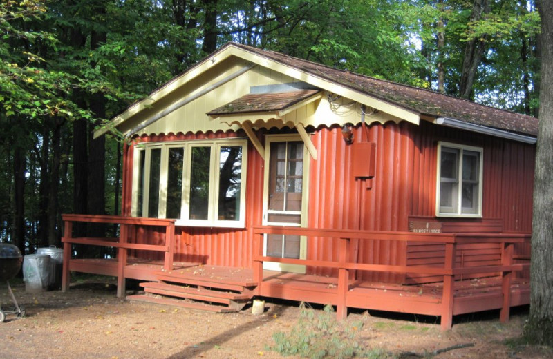 Cabin exterior at Holiday Acres Resort.
