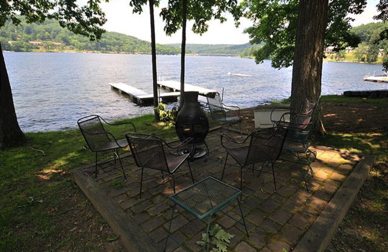 Outdoor Chimnea at Taylor-Made Deep Creek Vacations - Blue Heron