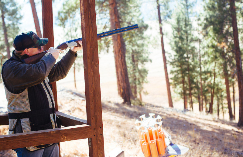 Clay shooting at The Resort at Paws Up.