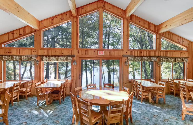 Dining at Lost Lake Lodge.