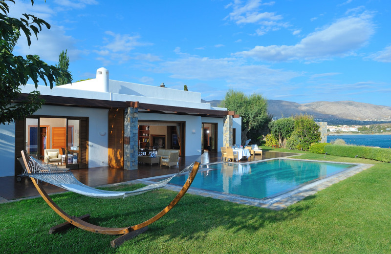 Villa exterior at Grand Resort Lagonissi.