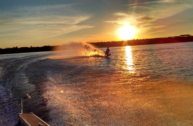 Water skiing at Sandy Pines Resort.