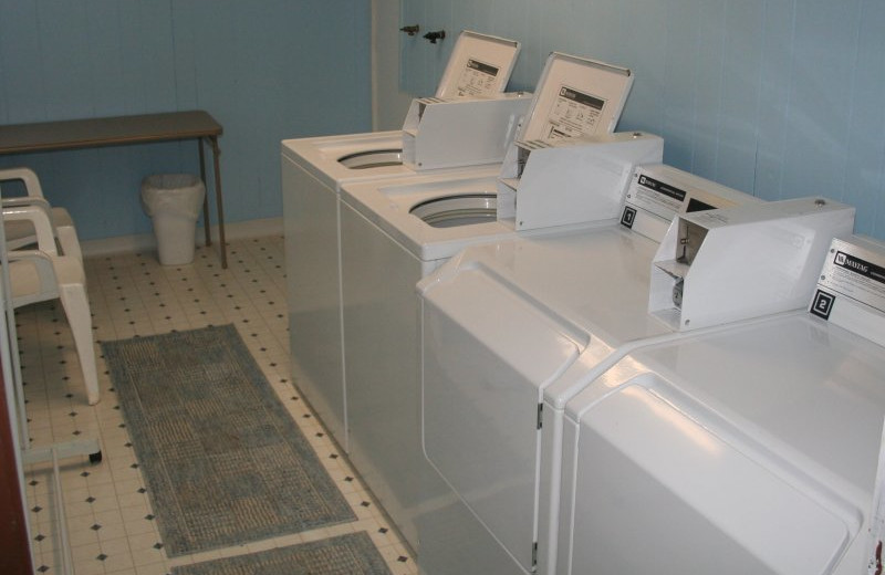 Laundry facilities at Hemlock Campground & Cottages.