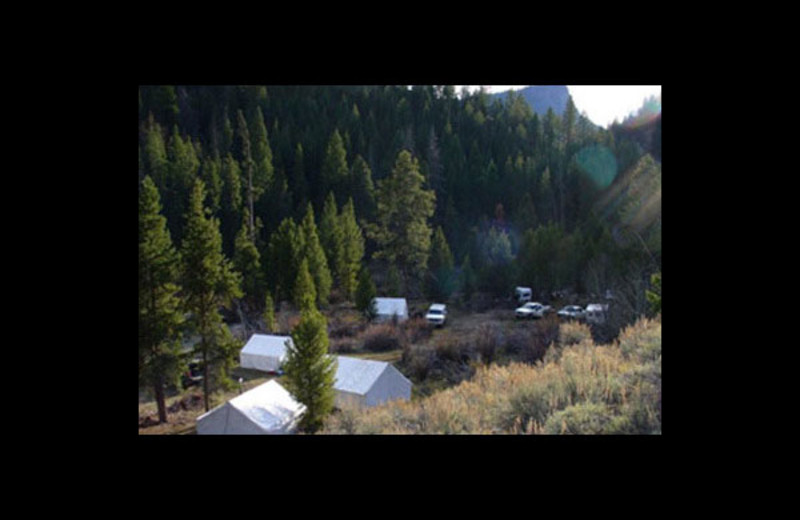 Camping at Castle Creek Outfitters.
