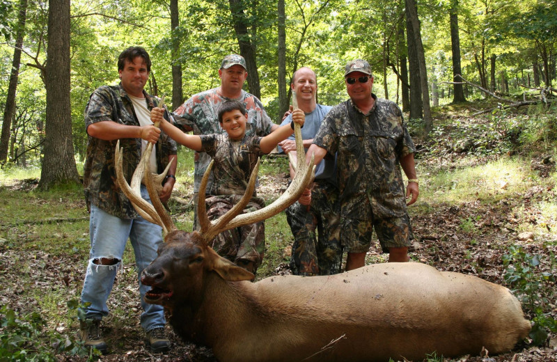 Hunting at High Adventure Big Game Hunting Ranch.