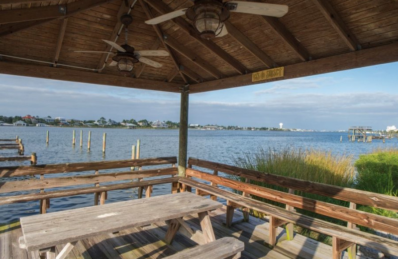 Rental deck at Molokai Villas Perdido Key.