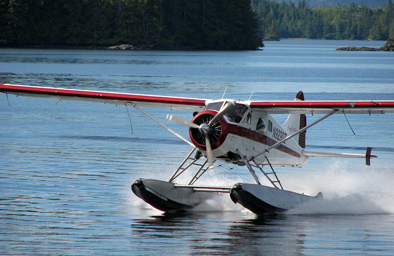 Float plane at portsman's Cove Lodge.