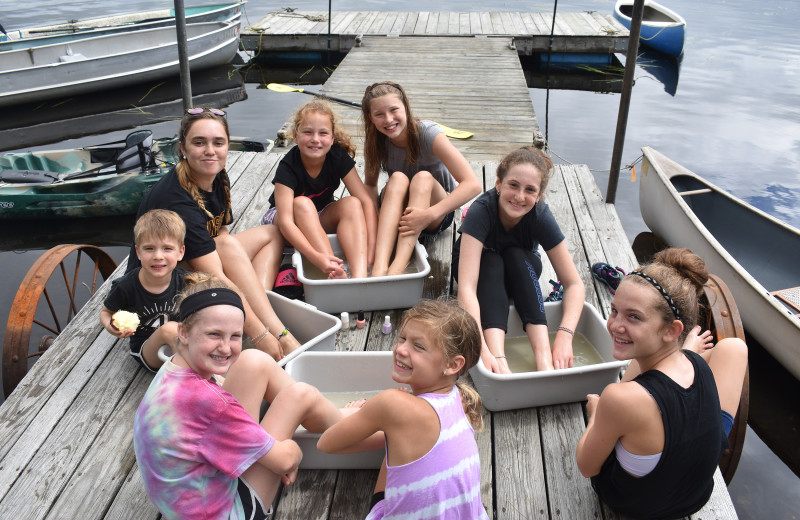 Family at Quimby Country Lodge & Cottages.