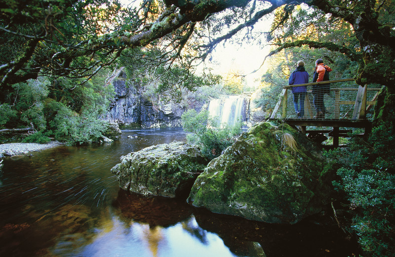 Hiking at Cradle Mountain Lodge.