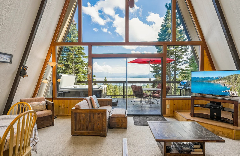 Rental living room at Tahoe Park Realty.