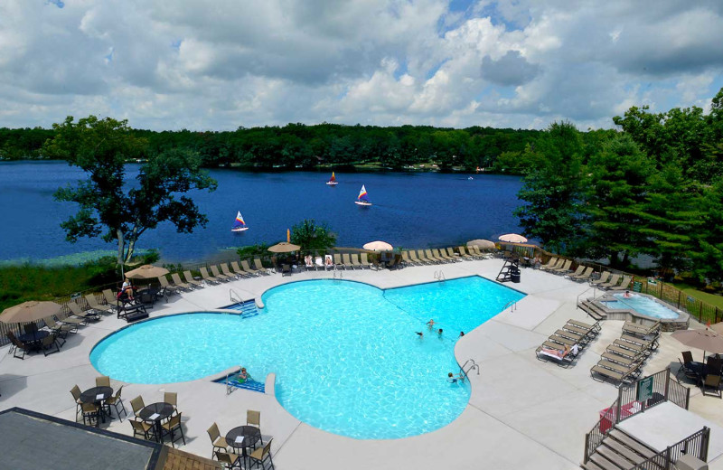 Pool at Woodloch Resort.
