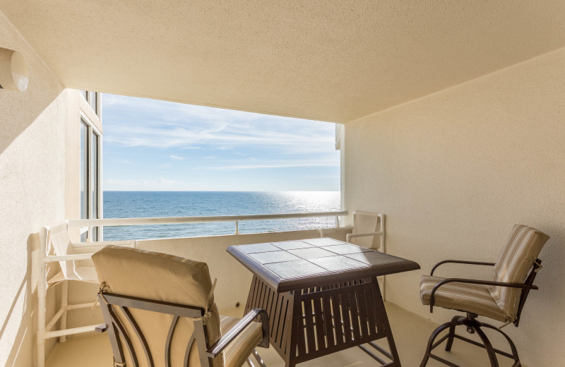 Rental balcony at Perdido Sun Condos.