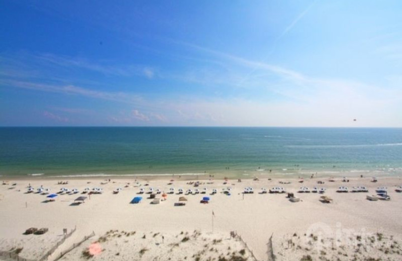 The beach at iTrip - Gulf Shores.