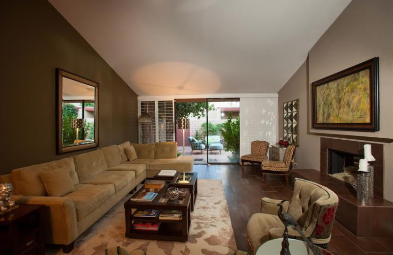 Rental living room at Sundance Villas.