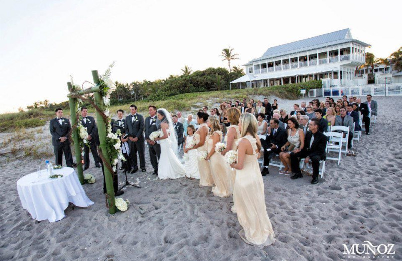 Wedding ceremony at The Seagate Hotel & Spa.