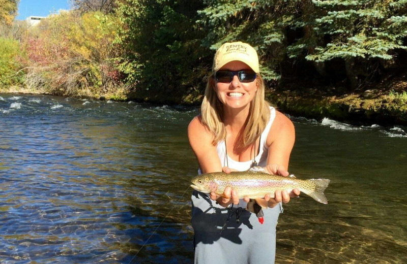 Fishing at Gentry River Ranch.