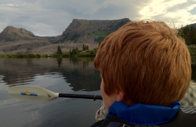 Kayaking at Trappers Lake Lodge & Resort.