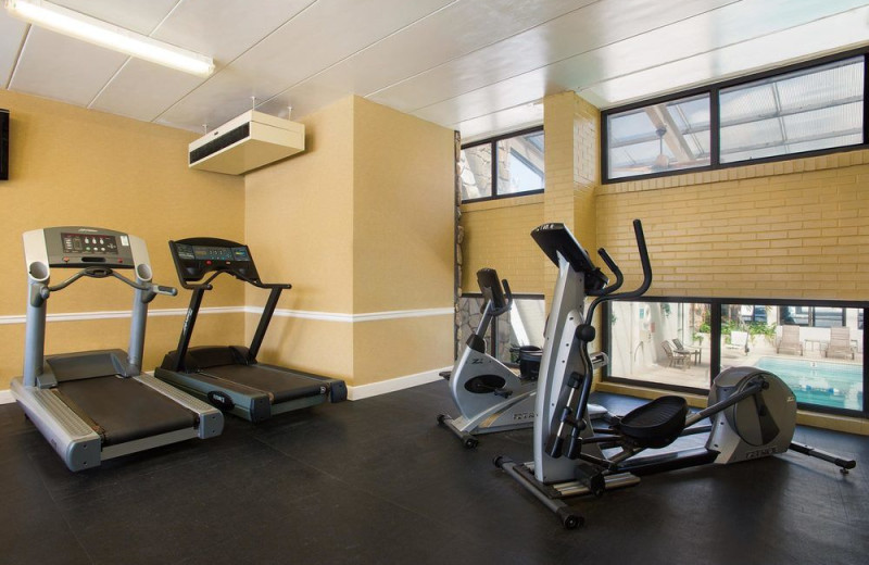 Fitness room at Quality Inn Boardwalk Ocean City.