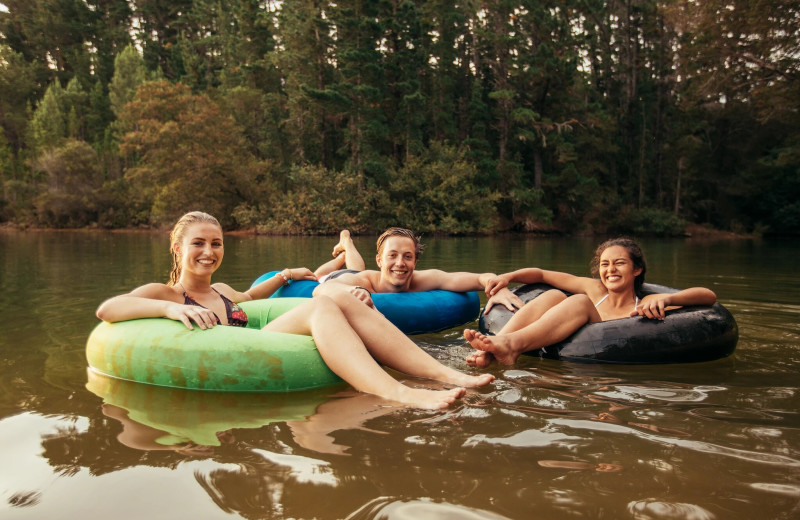 Tubing at Sand Lake Resort.