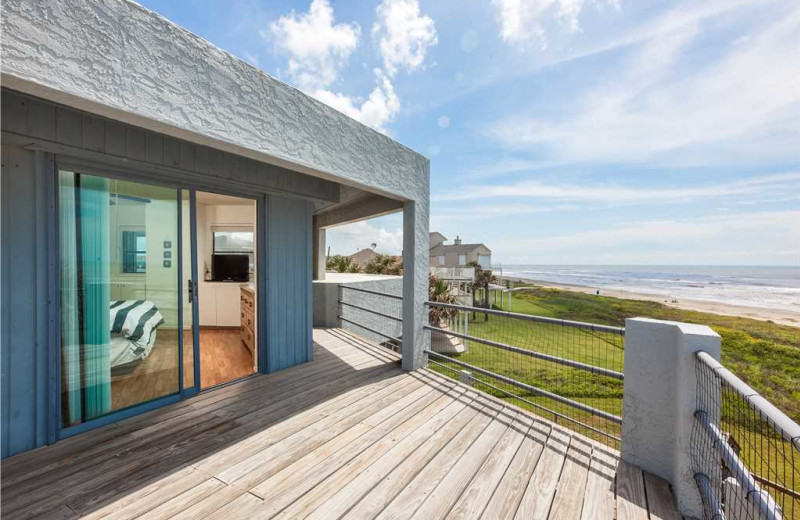 Rental deck at Gary Greene Vacation Rentals.