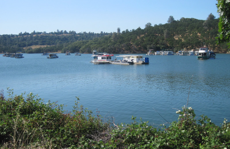 The marina at Lake Oroville.