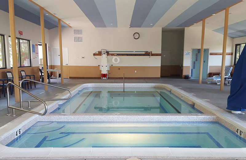 Indoor pool at Carson Hot Springs Spa and Golf Resort.