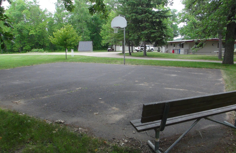 Basketball court at Gull Lake Resort.