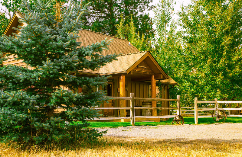 Cabin exterior at Gentry River Ranch.