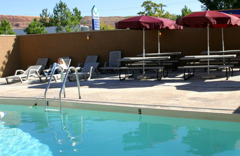Outdoor pool at Big Horn Lodge.