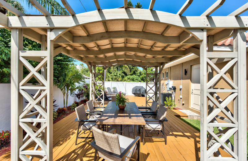 Patio at a Naples Florida Vacation Homes.
