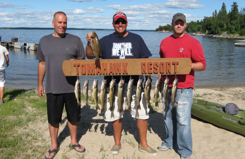 Fishing at Herseth's Tomahawk Resort.