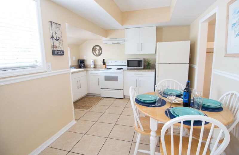 Guest kitchen at Anna Maria Island Inn.