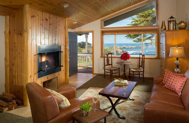 Guest room at Sea Rock Inn.