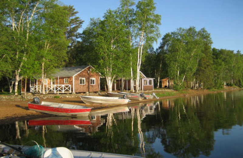 Lakeside cabin at Sandy Beach Lodge.