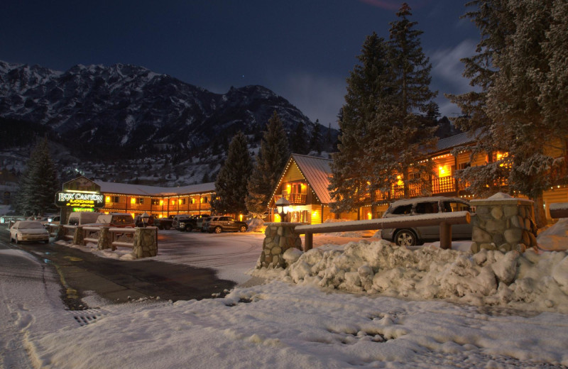 Winter at Box Canyon Lodge & Hot Springs.