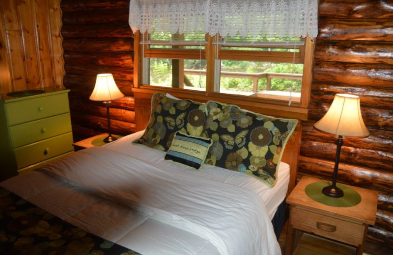 Rental bedroom at Stay Waterfront - Cheat River Lodge & Cabins.