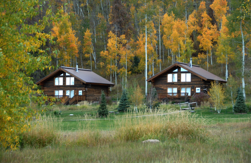 Cabin exterior at Vista Verde Ranch.