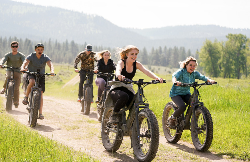 Fat biking at The Resort at Paws Up.