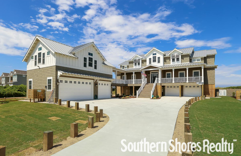 Rental exterior at Southern Shores Realty.