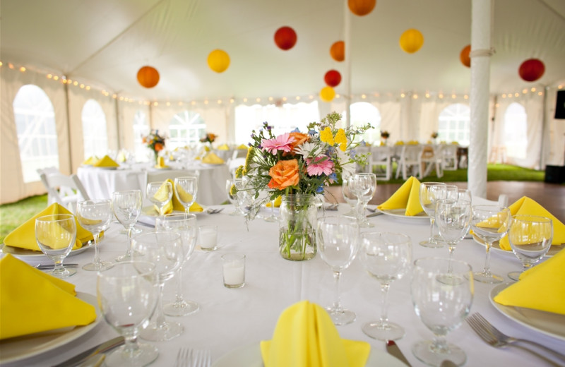 Wedding reception at The Red Clover Inn & Restaurant.