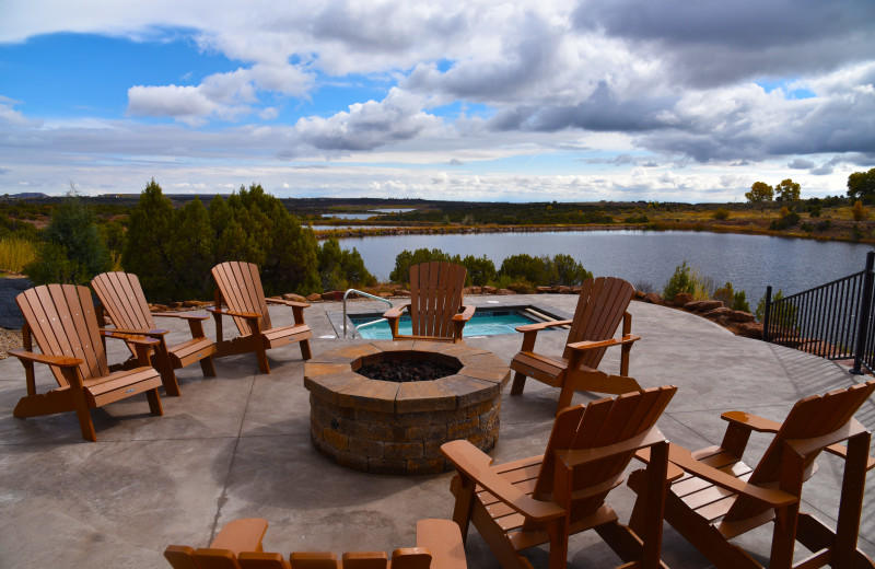 Rental patio at Utah Family Lodges.