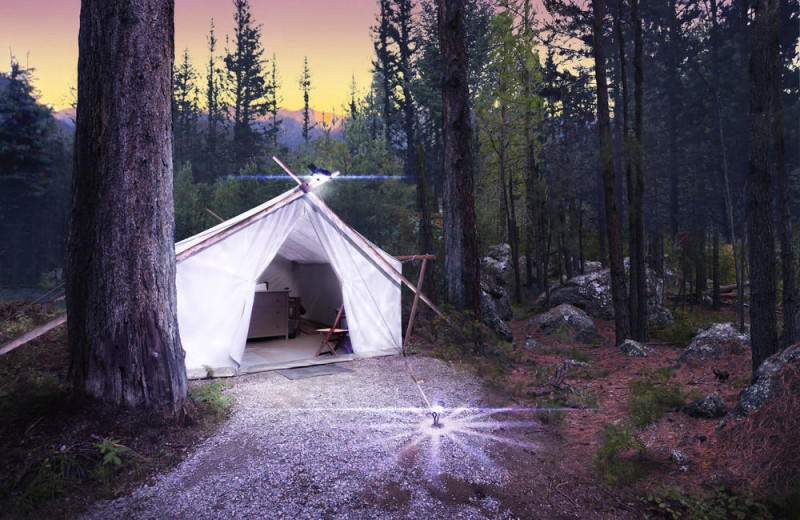 Tent exterior at Grand Canyon Under Canvas.