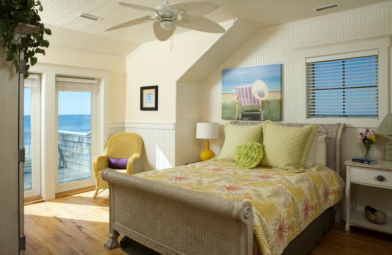 Guest bedroom at Bald Head Island Limited.