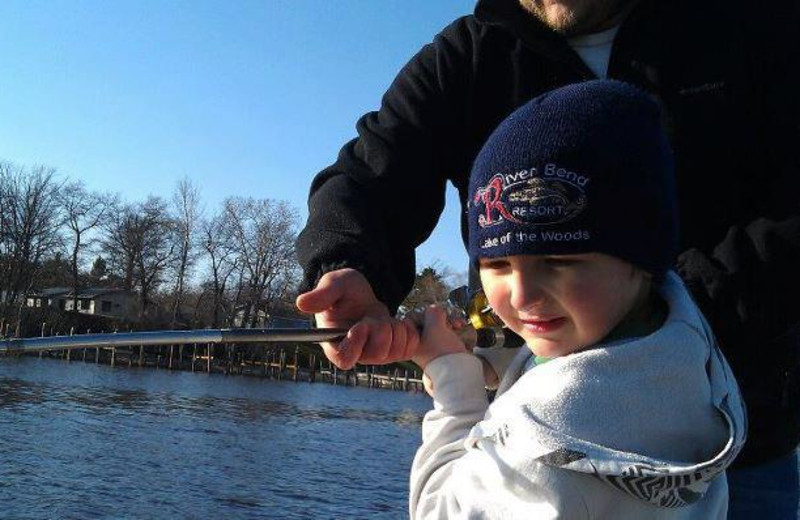 Fishing at River Bend Resort.