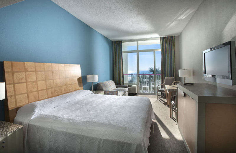 Guest room at Crown Reef Resort.
