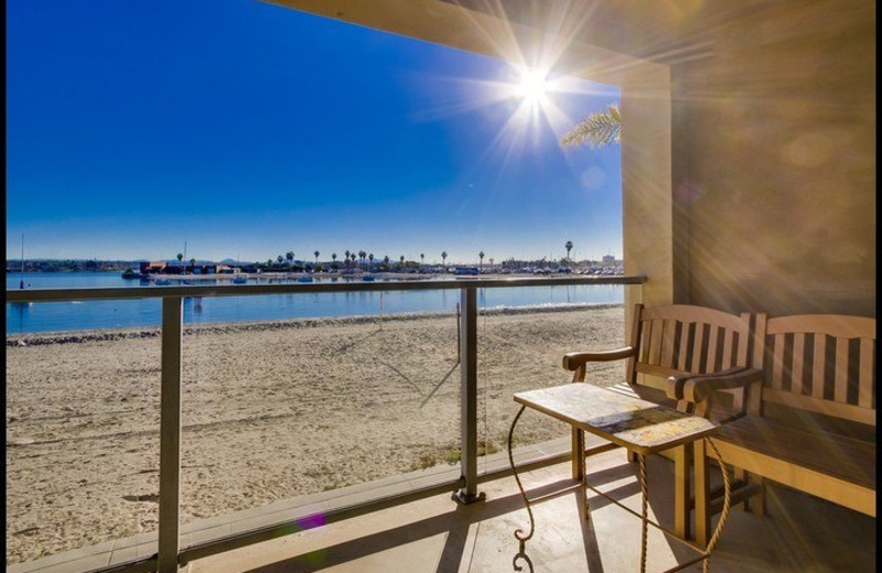 Rental deck at Surf Style Vacation Homes.