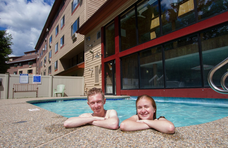 Outdoor pool at Black Bear Lodge.